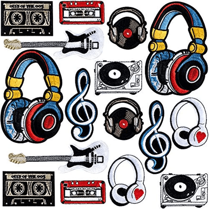 Hip-Hop Embroidered Patches16pcs