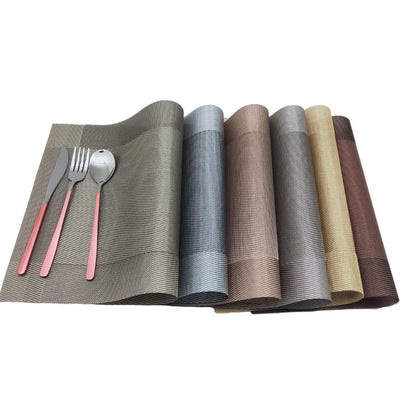 4Pcs PVC Woven mesh placemat  11.8x17.7in