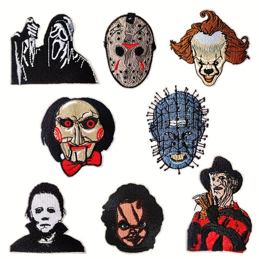 Halloween Iron On Patches 8pcs