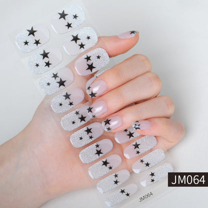 Semi Cured Gel Nail Strips starry sky