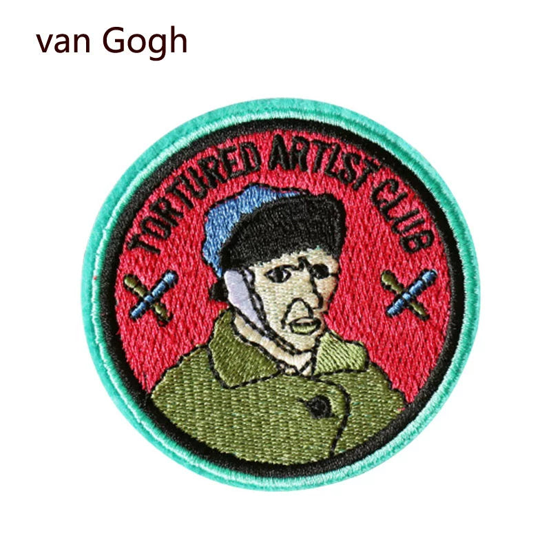 Vincent van Gogh Embroidery Patches 6 pcs