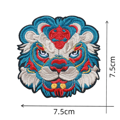 lion embroidery patch