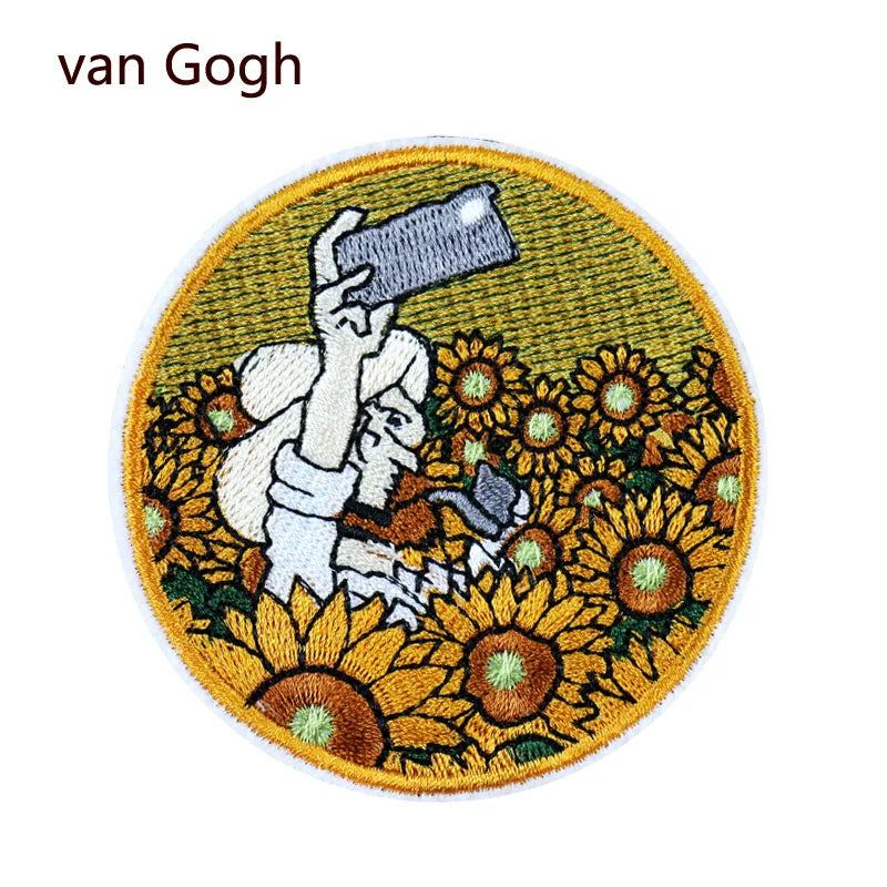 Vincent van Gogh Embroidery Patches 6 pcs