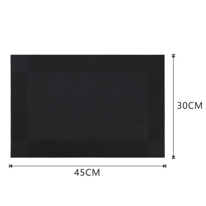 4Pcs PVC Woven mesh placemat  11.8x17.7in