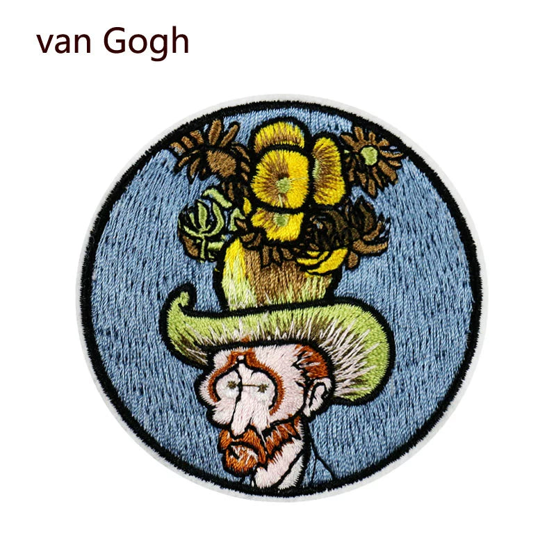 Vincent van Gogh Embroidery Patches 6 pcs