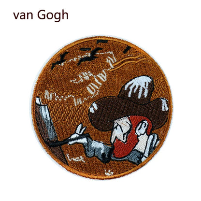 Vincent van Gogh Embroidery Patches 6 pcs